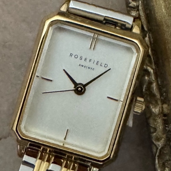 ROSEFIELD • The Octogon XS Duotone Silver Gold Watch Includes Box - Picture 4 of 8